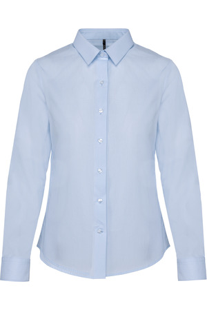 Langärmelige Popeline-Bluse