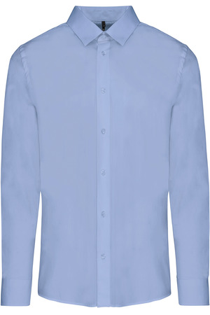 Langärmeliges Popeline-Herrenhemd