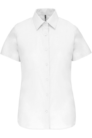 Damen Oxford Kurzarmbluse