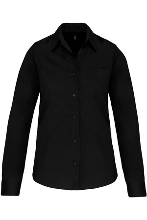 Damen Popelinebluse Langarm