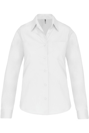 Damen Popelinebluse Langarm