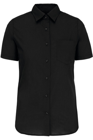 Damen Popelinebluse Kurzarm