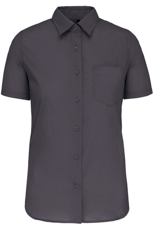 Damen Popelinebluse Kurzarm