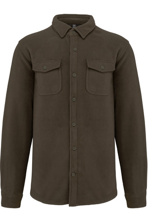 Fleece-Hemdjacke mit Sherpa-Futter