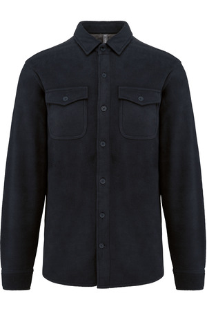 Fleece-Hemdjacke mit Sherpa-Futter