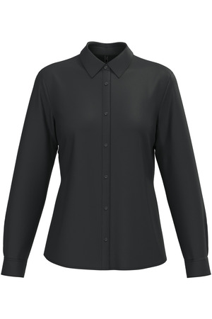 Popeline-Hemd Baumwollpolyester pflegeleicht für Damen