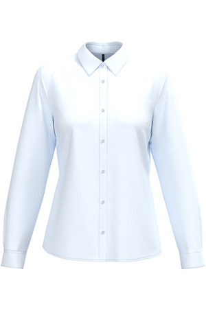 Popeline-Hemd Baumwollpolyester pflegeleicht für Damen