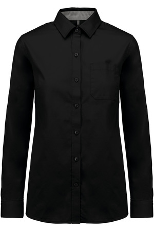 Langarm-Baumwollhemd für Damen