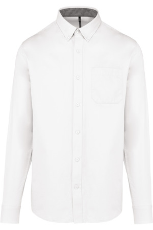 Langarm-Baumwollhemd Nevada für Herren Heather Deluxe