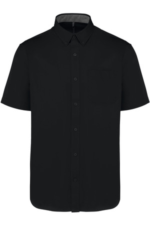 Kurzarm-Baumwollhemd Ariana III für Herren Heather Deluxe