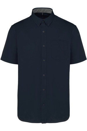 Kurzarm-Baumwollhemd Ariana III für Herren Heather Deluxe