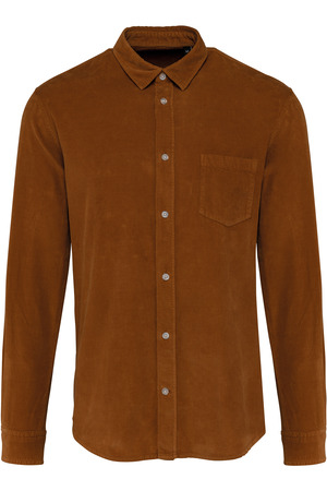 Langarmhemd aus Velours, für Herren