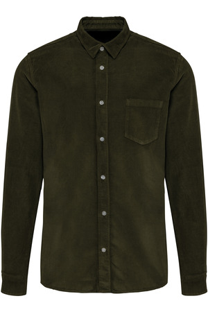 Langarmhemd aus Velours, für Herren