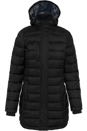 Leichter Damen-Daunenparka mit Kapuze