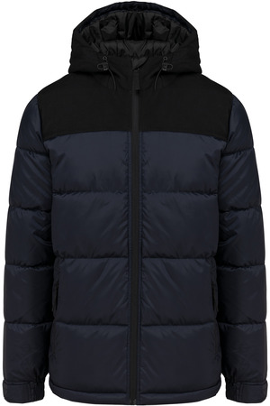 Unisex Steppparka mit Kapuze in zwei Farbtönen