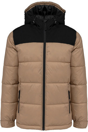 Unisex Steppparka mit Kapuze in zwei Farbtönen