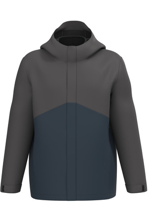 Wasserdichter 3-in-1-Unisex-Parka mit zweifarbiger Kapuze