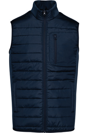 Bodywarmer aus zwei Materialien für Herren