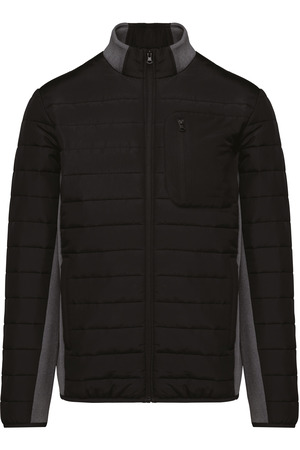 Jacke aus zwei Materialien für Herren