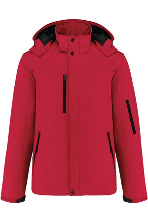 Herrenparka Softshell wattiert mit Kapuze