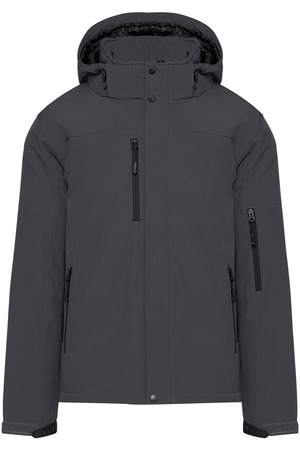 Herrenparka Softshell wattiert mit Kapuze