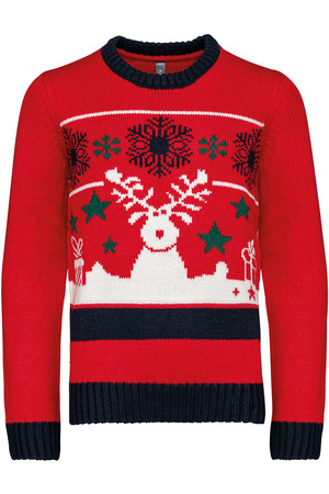 Weihnachtspullover mit Rundhalsausschnitt für Kinder