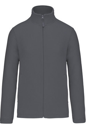 Mikrofleece-Jacke durchgehender Reißverschluss