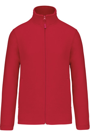 Mikrofleece-Jacke durchgehender Reißverschluss