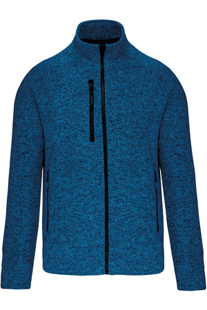 Herren-Weste mit Reißverschluss, aus Chiné