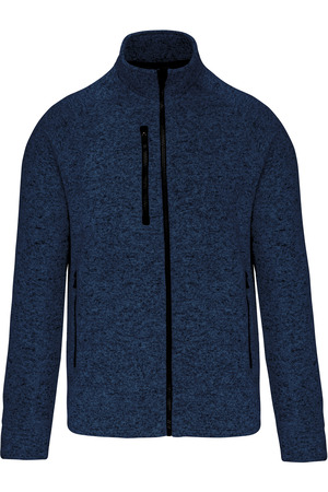 Herren-Weste mit Reißverschluss, aus Chiné