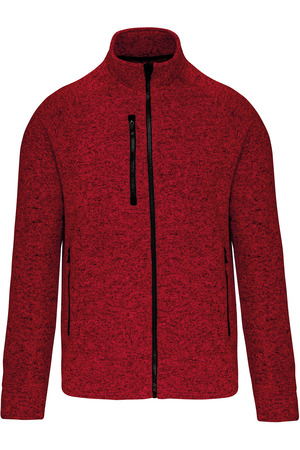 Herren-Weste mit Reißverschluss, aus Chiné