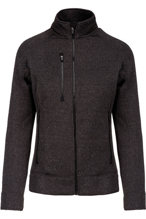 Damen-Weste mit Reißverschluss, aus Chiné