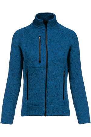 Damen-Weste mit Reißverschluss, aus Chiné