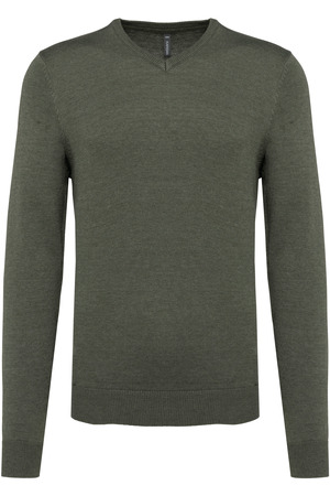 Herrenpullover mit V-Ausschnitt