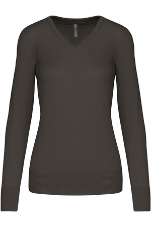 Damenpullover mit V-Ausschnitt