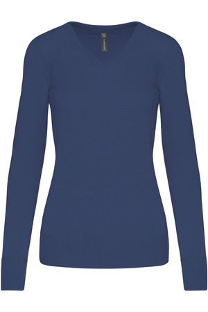 Damenpullover mit V-Ausschnitt