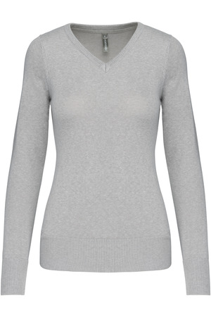 Damenpullover mit V-Ausschnitt