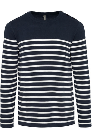 Herrenpullover im Marine-Stil