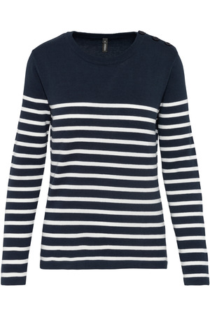 Damenpullover im Marine-Stil