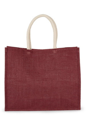 Jutetasche im Cabas-Stil Mittel