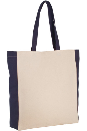 Zweifarbige Tasche im Cabas-Stil