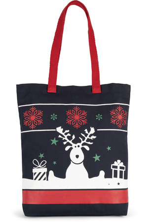 Einkaufstasche mit Weihnachtsmotiven