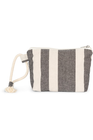 Recycelte kleine Tasche – Streifenmuster