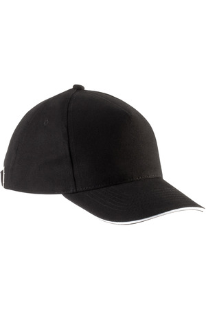 5-Panel Kinderkappe mit Kontrast-Sandwichschirm