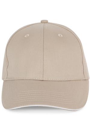 6-Panel-Kappe mit Kontrast-Sandwichschirm