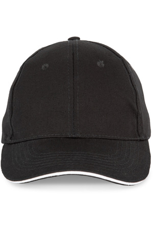 6-Panel-Kappe mit Kontrast-Sandwichschirm