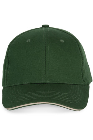 6-Panel-Kappe mit Kontrast-Sandwichschirm