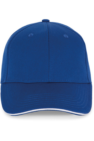 6-Panel-Kappe mit Kontrast-Sandwichschirm