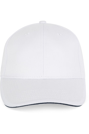 6-Panel-Kappe mit Kontrast-Sandwichschirm