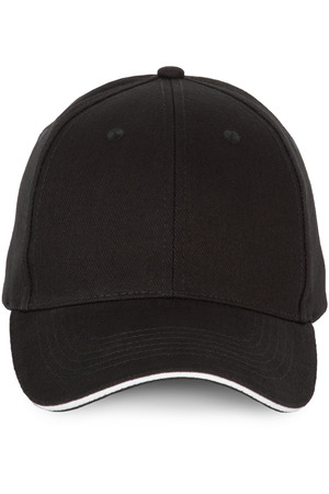 6-Panel-Kappe mit Kontrast-Sandwichschirm